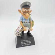 Westland Giftware Coots # 12611 Mailman Figurine Resin Painted 2005 Size 6”