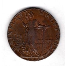 Great Britain. Wainfleet Halfpenny 1793. dy20787