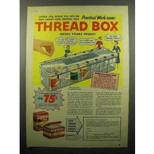 1952 Lipton Tea Ad - Thread Box