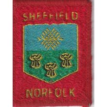 Scout Badge UK - Sheffield Norfolk - White Back - Used (BY234)