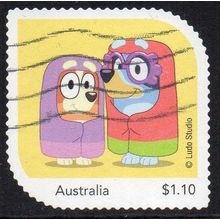 Australia 2020 MyStamps - Bluey - Bluey & Bingo Dressed as Grannies $1.10 Used