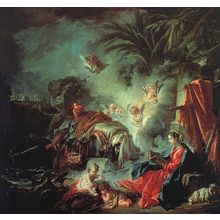 The_Rest_on_the_Flight_into_Egypt_CGF Poster Canvas Movie Film Print A0 A1 A2 A3