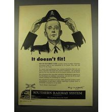 1956 Southern Railway Ad - It Doesn't Fit