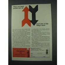 1961 Metropolitan Life Insurance Ad - Blood Pressure