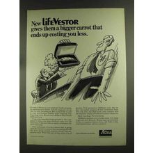 1972 Aetna Insurance Ad - LifeVestor Bigger Carrot