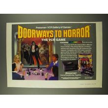 1986 Pressman Doorways to Horror VCR Game Ad