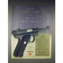 2000 Ruger Mark II Pistol Ad - Reliability
