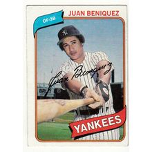 1980 Topps baseball card 114 Juan Beniquez - Yankees