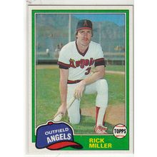 1981 Topps baseball card 239 Rick Miller - Angels