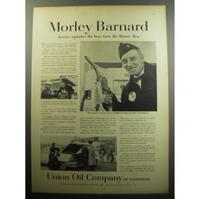 1957 Union Oil Company Ad - Morley Barnard service separates the boys from men