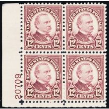693, Mint NH 12¢ XF Plate Block of Four .. Stuart Katz
