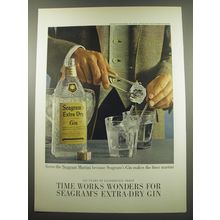 1960 Seagram's Extra-Dry Gin Ad - Serve the Seagram Martini