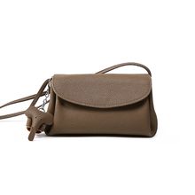 Genuine Leather Women Tote Bag Crossbody Bag Brown