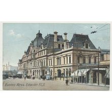 Argentina Buenos Aires Constitución Station early 20th C. RPPC RCK 8337