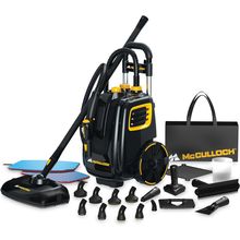 Mcculloch MC1385 Deluxe Canister Steam Cleaner, 2-Hour Runtime, Chemical-Free, 2