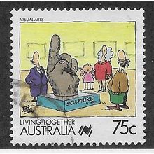 AUS 1988 75c 'LIVING TOGETHER - VISUAL ARTS' FINE USED (EBID67-208)