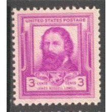 866 3c James Lowell Fine MNH BA0699