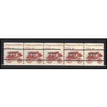 1898Ab 4c Stagecoach Fine MNH Dry Gum PNC 6/5 Line Gap AA0105