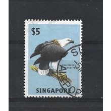 Singapore.SG77 $5 White-bellied Sea Eagle.Fine Used.Jun25