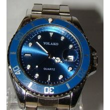Quartz Watch Date Display,Steel Adjustable Bracelet. Brand New. NR