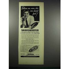 1938 Sunbeam Shavemaster Ad - Believe Me, Men