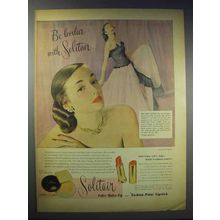 1948 Solitair Cake Make-up & Fashion-Point Lipstick Ad