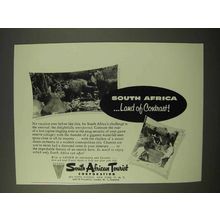 1954 South Africa Tourism Ad - Land of Contrast