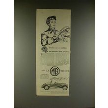 1954 MG T.F. Midget Car Ad - Pretty as a Picture