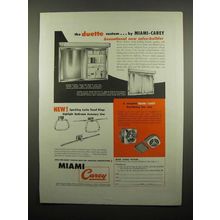 1954 Miami Carey Ad - Bathroom Cabinets, Fans