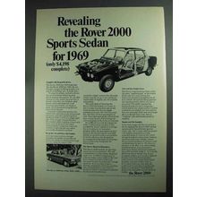 1969 Leyland Motor Rover 2000 Sports Sedan Car Ad