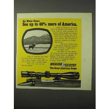 1975 Weaver Scopes Ad - See Up to 40% More of America