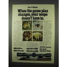 1975 Weaver Scopes Ad - When the Game Plan Changes