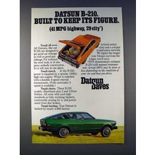 1976 Datsun B-210 Car Ad - Keep Its Figure!