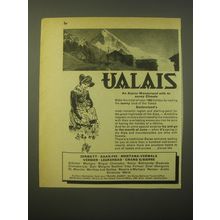 1966 Swiss National Tourist Office Ad - Ualais An Alpine Wonderland