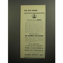 1951 Columbia University Press Book Advertisement - The Columbia Encyclopedia