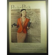 1951 Peck and Peck Regency Silk Dress and Wool Jacket Ad - photo by Tom Palumbo