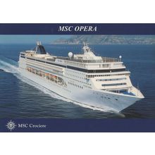 MSC Opera Crociere Cruise Ship Postcard