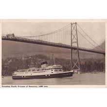 Princess Of Nanaimo Canadian Pacific Line Ship Postcard
