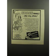1956 Seaboard Railroad Ad - Space Travel? this way, please