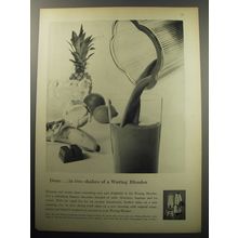 1957 Waring Blendor Ad - Done in two shakes of a Blendor