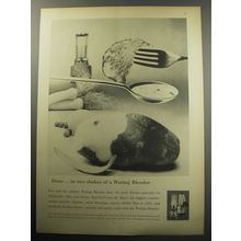 1957 Waring Blendor Advertisement - Done.. in two shakes of a Waring Blendor