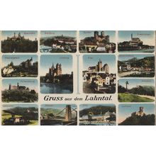 Gruss Aus Dem Lahntal German Rare Postcard 14 Views