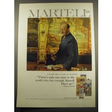 1960 Martell Cognac Brandy Ad - There's only one man in the world
