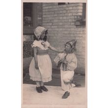 Boy Proposing To Girl Fancy Dress Hats Silly Socks Old Postcard