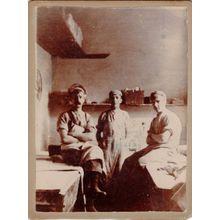 Military Hospital Ward Antique Victorian Cabinet Card Photo