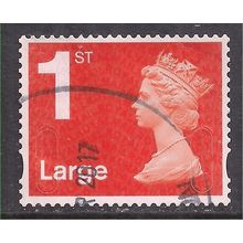 GB 2016 QE2 1st Large Letter Machin used SG U3002 No code ( G82 )