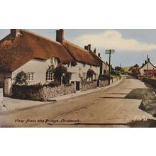 ED269 CHIDEOCK - VIEW FROM THE BRIDGE . PRINTED POSTCARD