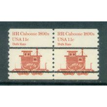 1905a 11c Railroad Caboose Fine MNH Dry Gum Pair PreCnx G0809