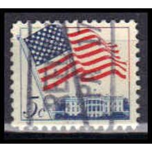 Used 1208 5c U.S. Flag Reed.., PA. E1880