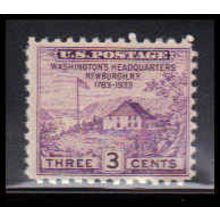 752 3c Washington's Hdqs Barely Clears MNH O4842